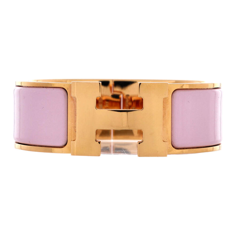 Hermes Wide Clic H Bracelet Enamel